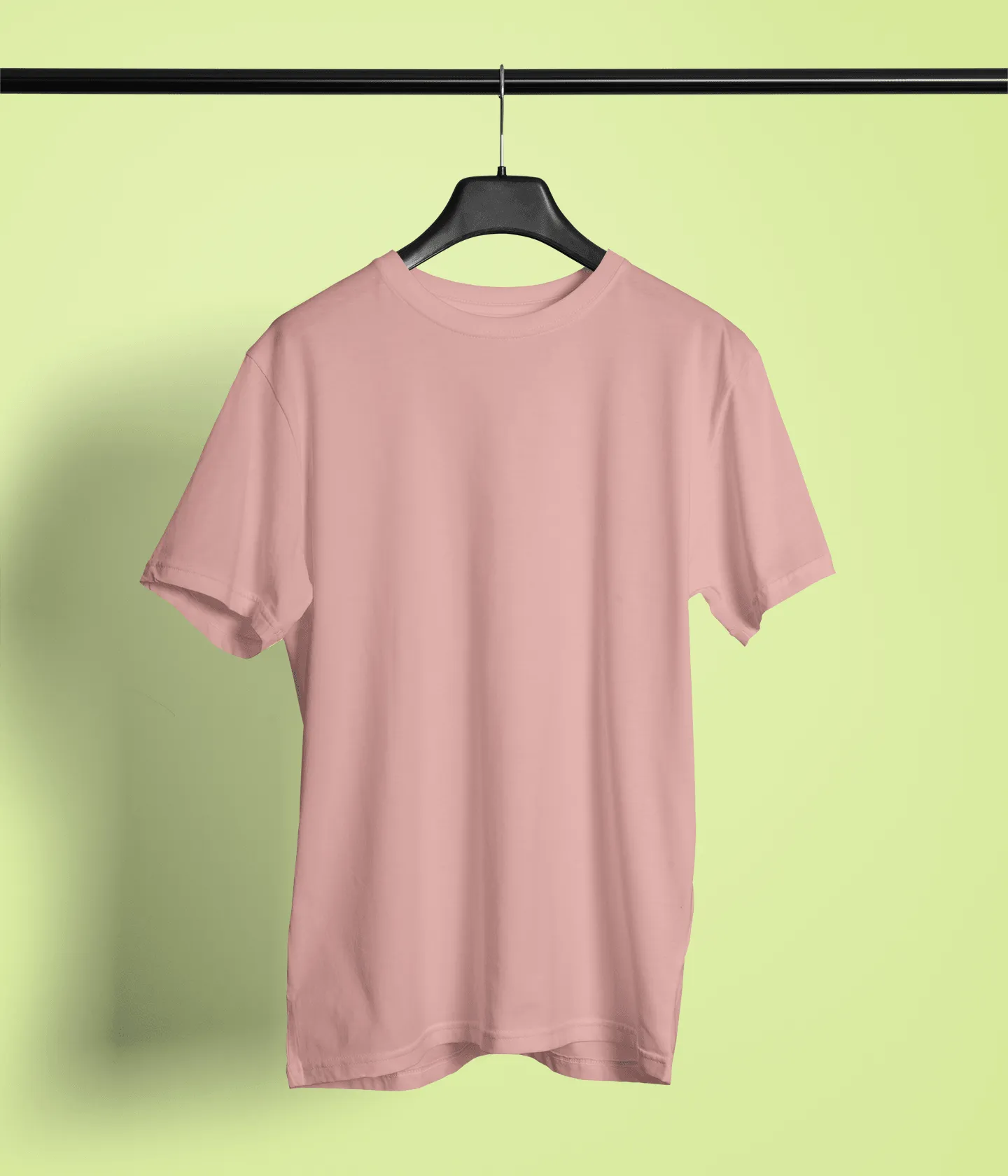 Unisex Regular Fit T-Shirt - Cotton, Bio-Washed (Peach)