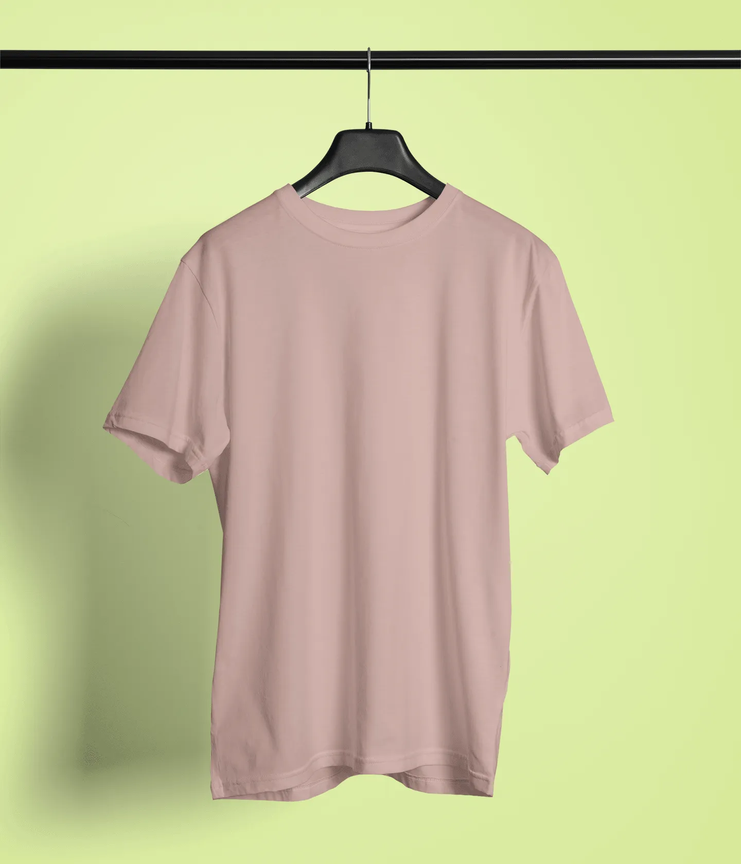 Unisex Regular Fit T-Shirt - Cotton, Bio-Washed (Peach)