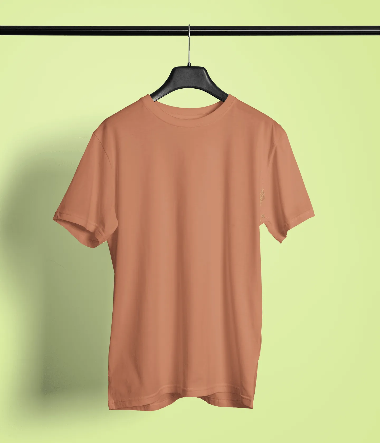 Unisex Regular Fit T-Shirt - Cotton, Bio-Washed (Peach)