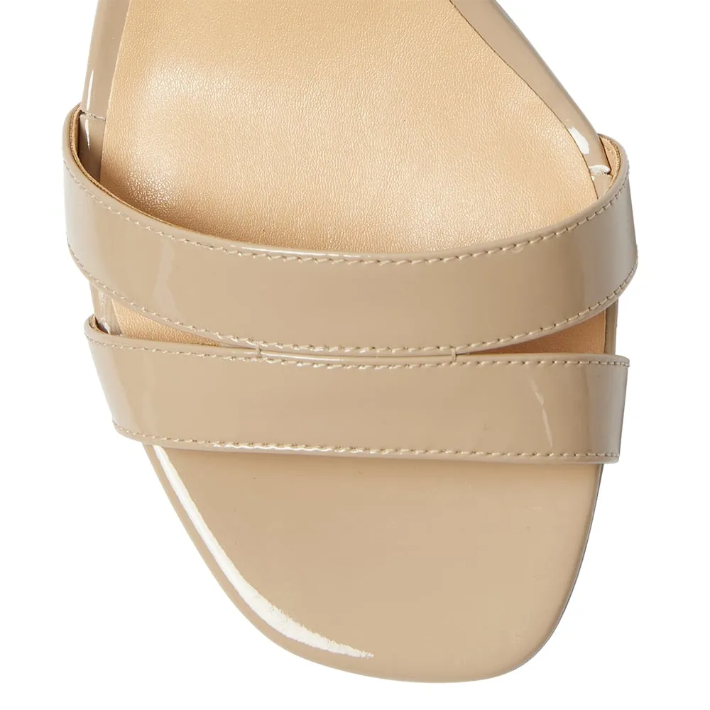 Utopia Heel in Nude Patent