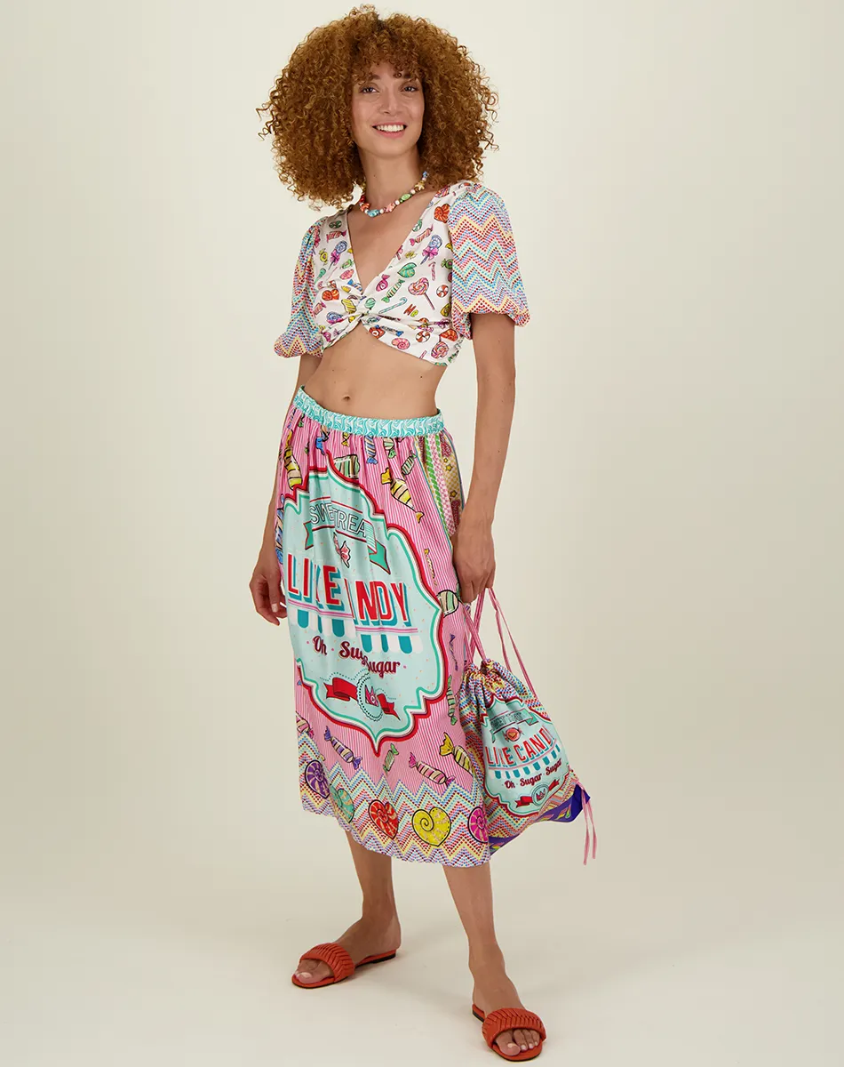 Vanessa Candy Printed Skirt