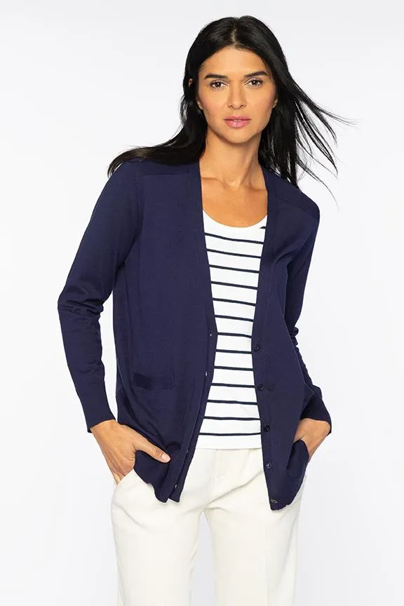 Vee Button Cardigan