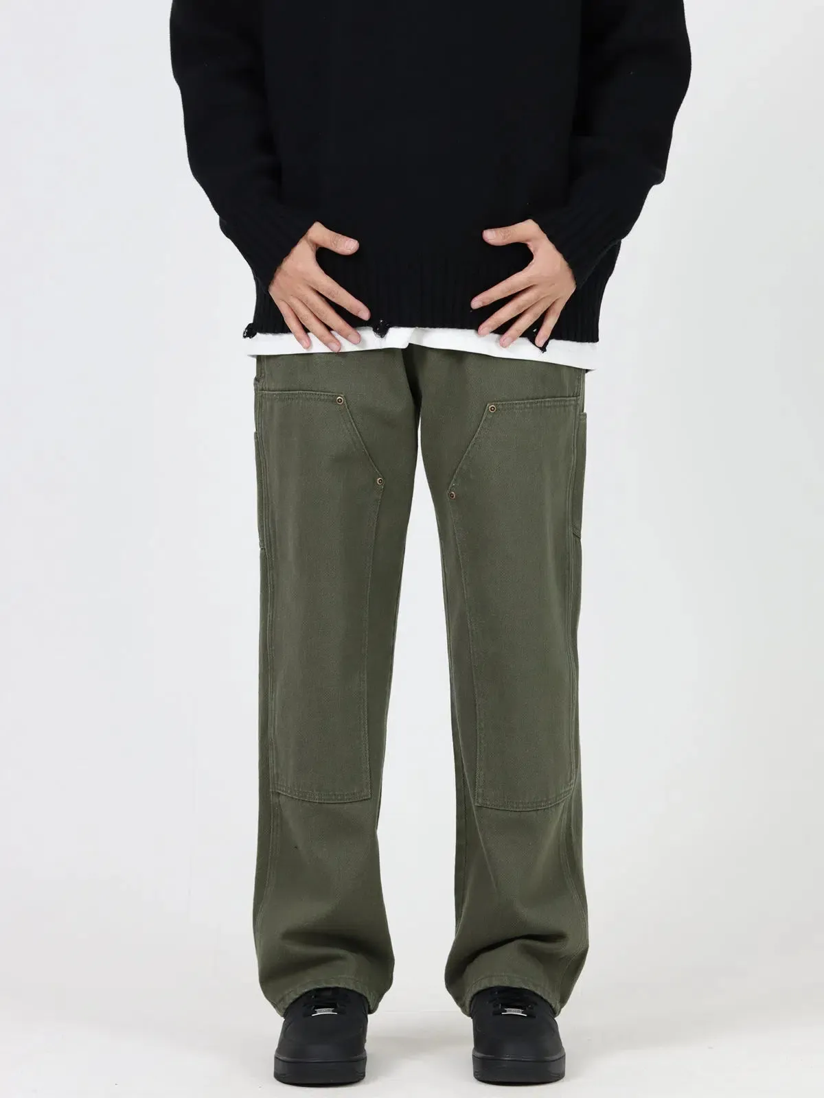 Versatile Straight Cargo Pants