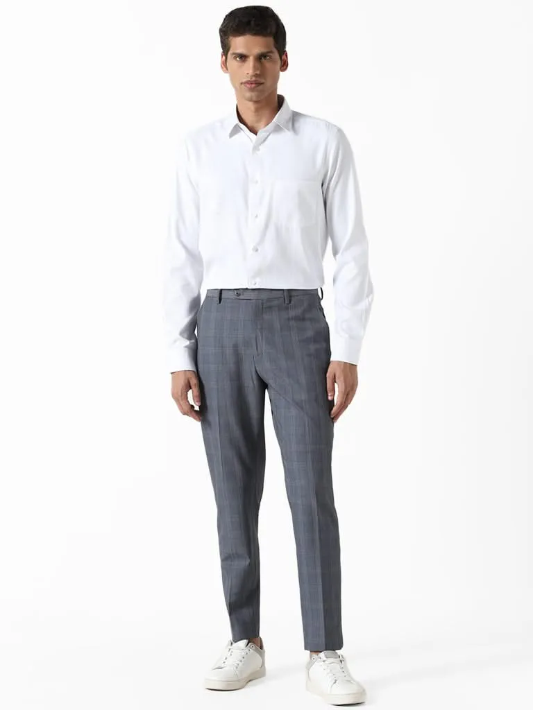 WES Formals White Slim-Fit Shirt