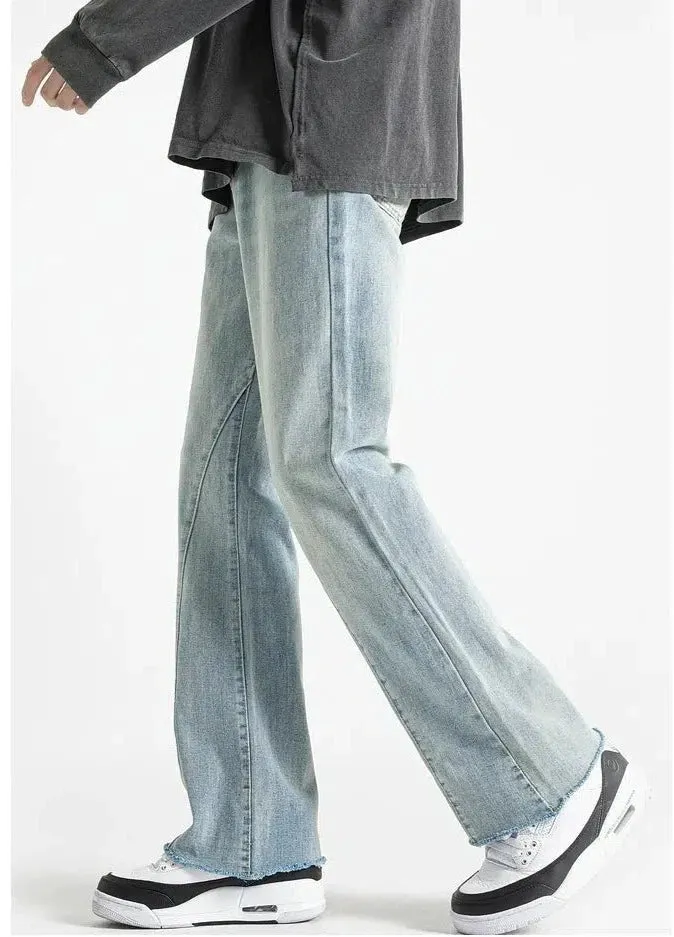 Wide-leg Versatile Distressed Bootcut Jeans