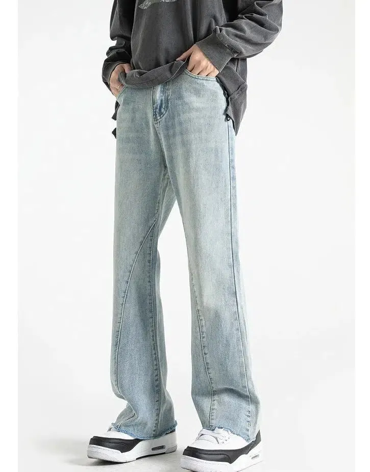 Wide-leg Versatile Distressed Bootcut Jeans