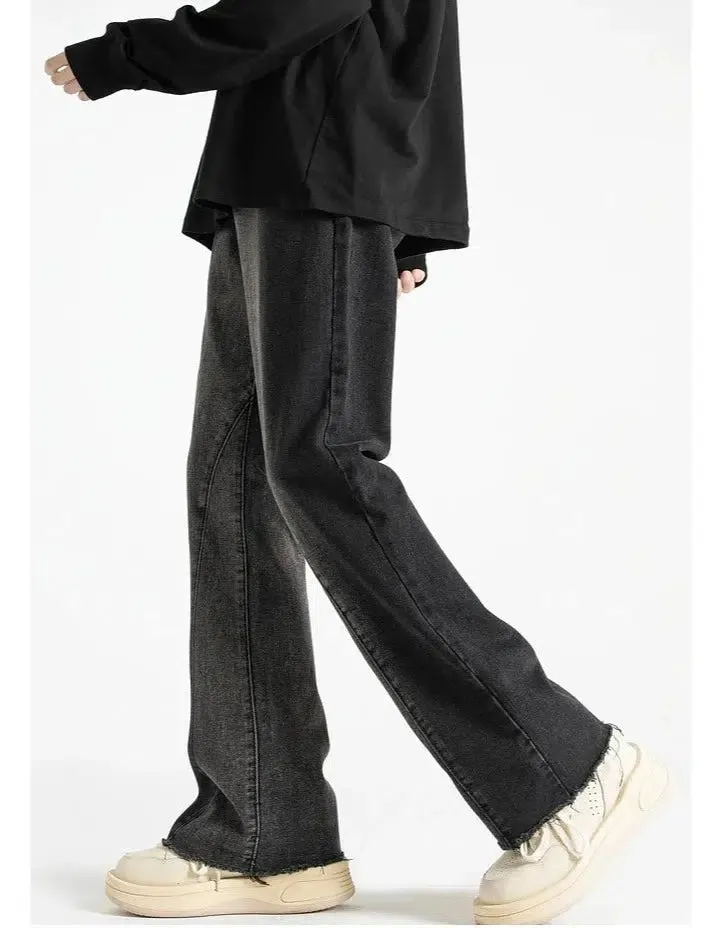 Wide-leg Versatile Distressed Bootcut Jeans