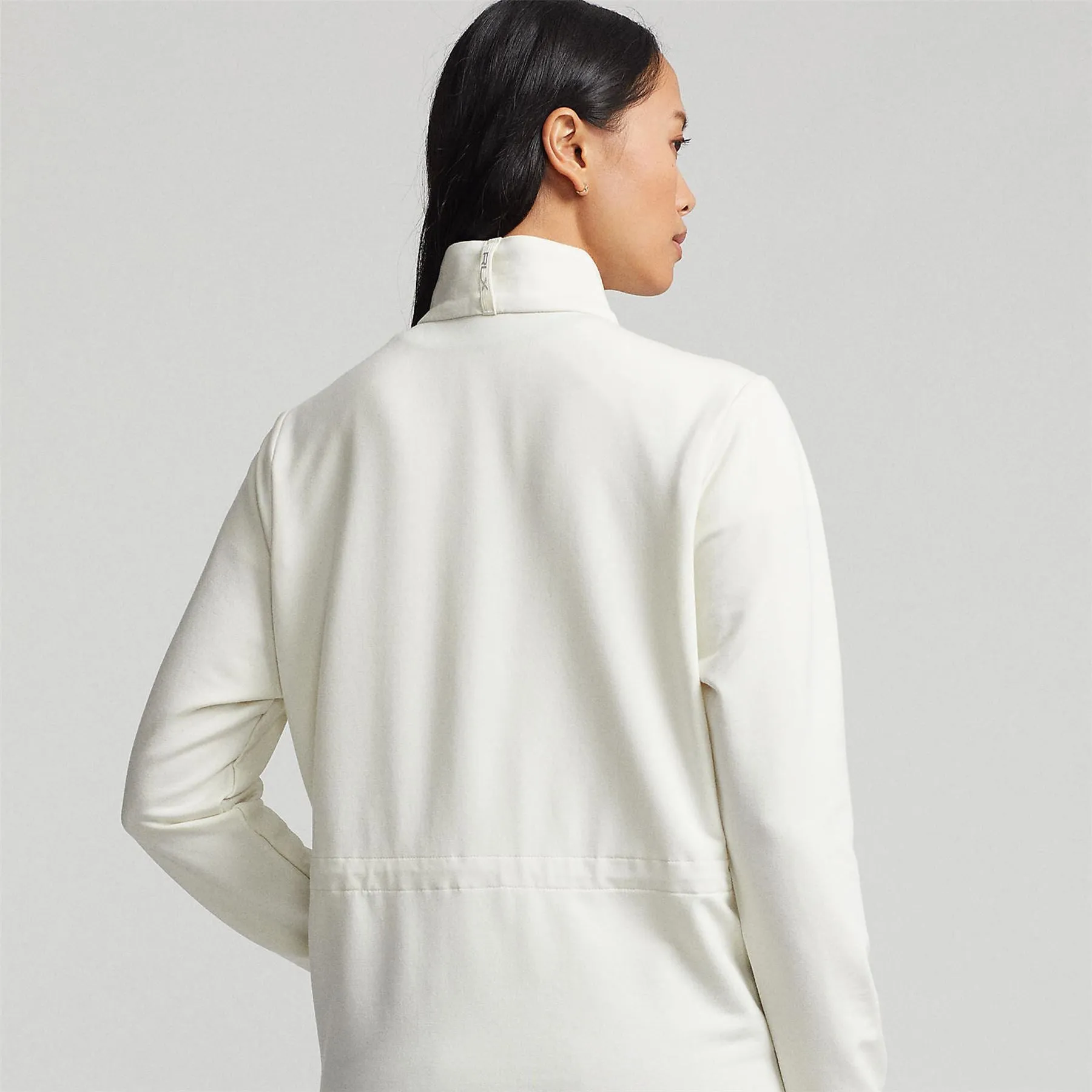 Womens Hybrid FZ Jacket Parchment Cream - AW23